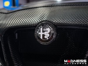 Alfa Romeo Emblems & Badges Kit - Black - "Alfa Romeo" + "Sportiva" Emblems + 2 AR Badges